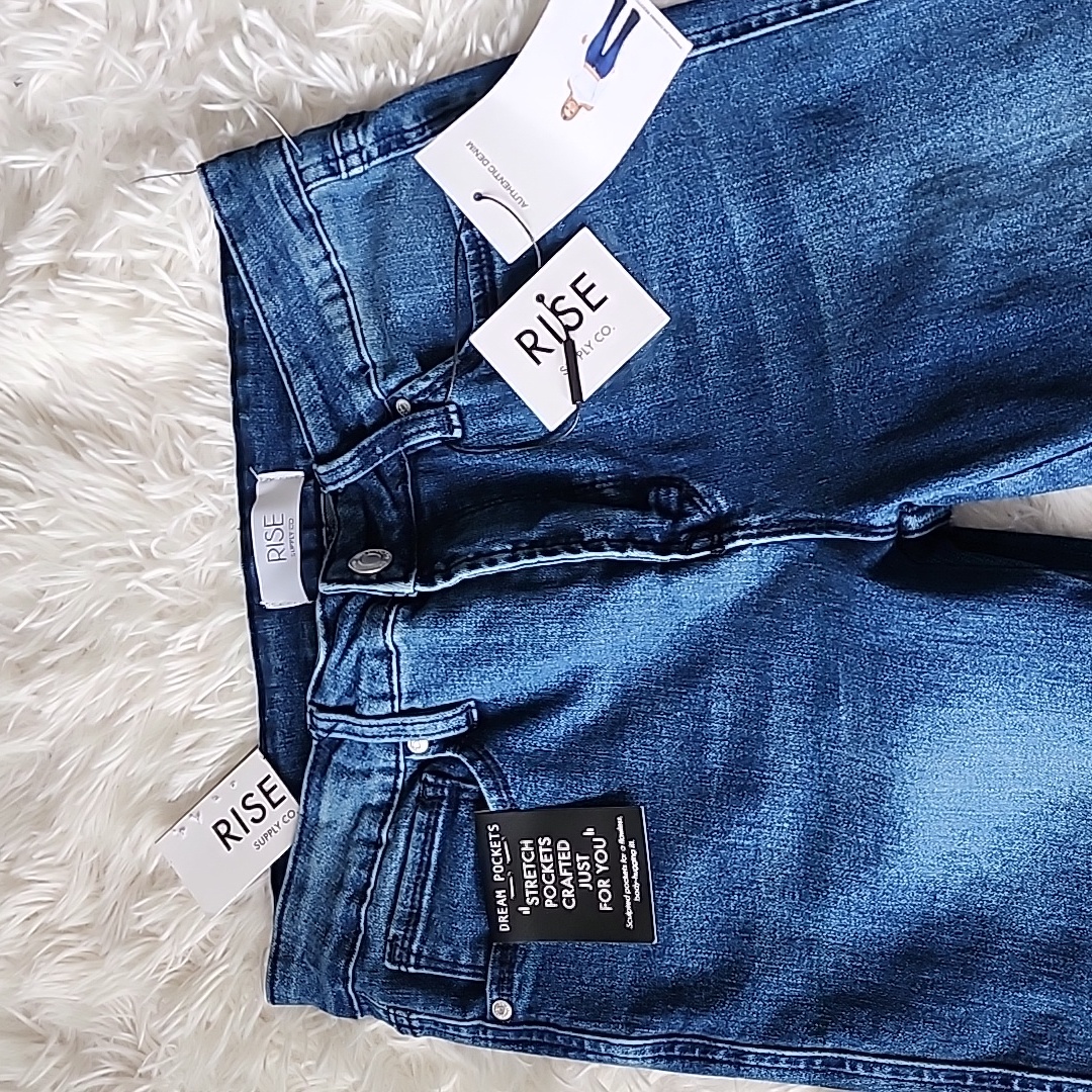 Rise Denim Mid-Rise Bootcut Jeans - Dark Blue Brand New — image 6 of 8